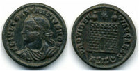 Interesting camp-gate error follis of Constantius II as Caesar (317-337 AD), Siscia mint, Roman Empire - with "CAESAR" omitted