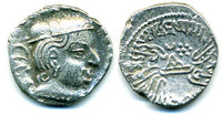 Indo-Sakas in Western India, silver drachm, Vijayasena (238-250 AD) as Mahakshatrap, 242 AD
