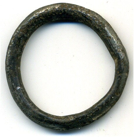 Larger ancient Celtic bronze ring money AE27 from Hungary, ca.800-500 BC