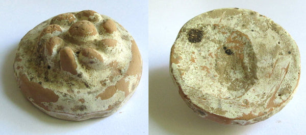 Ceremonial clay "gold cake" money, Western Han dynasty, c.206 BC-9 AD, China