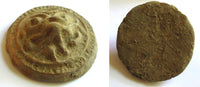 Ceremonial clay "gold cake" money, Western Han dynasty, c.206 BC-9 AD, China