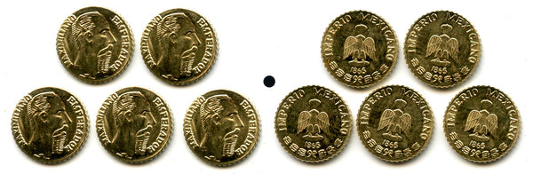 Fantasy gold peso of Emperor Maximilian of Mexico (1864-1867)