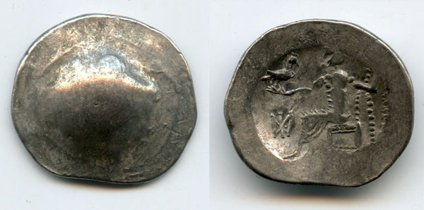 Very nice large silver tetradrachm, Danubian Celts, ca.2nd century BC, imitating Macedonian tetradrachms of Alexander the Great