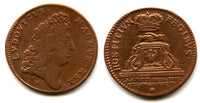 Nice copper token (AE25) of Louis XIV (1643-1715), France - "hosting the Polish King" type
