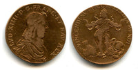 Nice brass token (AE28) of Louis XIV (1643-1715), France - "mythological scene" type