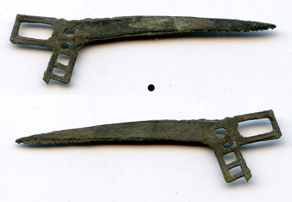 Rare small halberd ("sword") money from Yue state, ca.400-300 BC, Warring States period, China