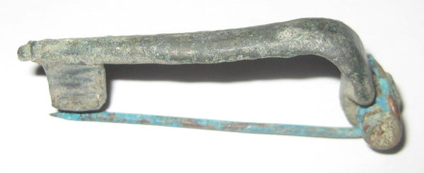 Early Roman bronze fibula, Roman Empire, ca.1st-3rd century AD