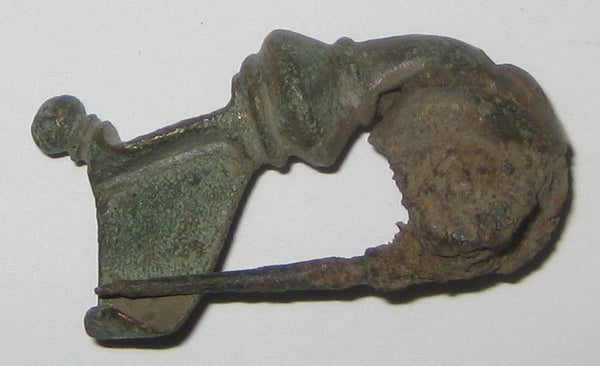 Early Roman bronze fibula, Roman Empire, ca.1st-3rd century AD